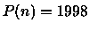 $P(n)=1998$