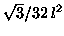 $\sqrt{3}/32\,l^2$