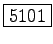 \fbox{5101}
