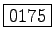 \fbox{0175}