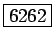 \fbox{6262}