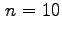 $ \phantom{,}\! n=10$