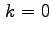 $ \phantom{,}\! k=0$