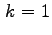 $ \phantom{,}\! k=1$