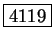 \fbox{4119}